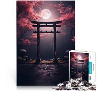 Puzzle da 1000 pezzi per adolescenti cancello fantasy giapponese Giocattoli di gioco impegnativi Adatto per la decorazione del desktop 75x50cm