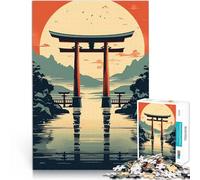 Puzzle da 1000 pezzi per adolescenti cancello giapponese anime giocattoli educativi per l'apprendimento Adatto per la decorazione del desktop 38x26cm