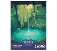Puzzle Da 1000 Pezzi Per Adolescenti Cancun Cenote Dive Puzzle Per Adulti Gioco Pratico Regali Per Donne Interazione Genitore-figlio 52x38cm/1000pcs