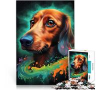 Puzzle da 1000 pezzi per adolescenti Cane bassotto da sogno Allena il tuo cervello e le tue mani perché è ideale come regalo per tutta la famiglia 75x50cm