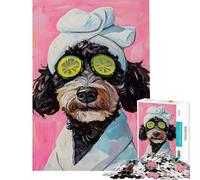 Puzzle da 1000 pezzi per adolescenti cane Bernedoodle puzzle per una giornata alla spa per adulti giochi rilassanti un'opera d'arte regali antistress (dimensioni 38x26cm)