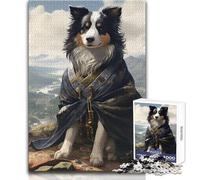 Puzzle da 1000 pezzi per adolescenti Cane che indossa un kimono Calmo Piacevole Tempo libero Divertimento Stretto Senza cuciture Precisione Giocattolo Dimensioni 38x26cm