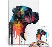 Puzzle da 1000 pezzi per adolescenti Cane Corso Colorato Italia Per il divertimento in famiglia Gioco educativo per compleanno e Natale 38x26cm