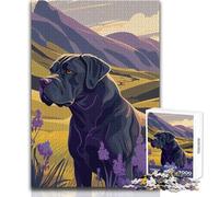 Puzzle da 1000 pezzi per adolescenti Cane Corso Italiano Natura Giocattolo Gioco intellettuale Vacanza a casa Uccidere il tempo Regali di Babbo Natale segreto Dimensioni 50x75cm