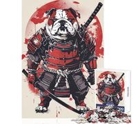 Puzzle da 1000 pezzi per adolescenti cane da traino guerriero giocattolo giapponese decorazione da parete regali di Babbo Natale segreto gioco impossibile decompressione intellettuale 50x75cm