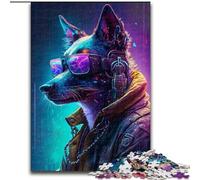 Puzzle da 1000 pezzi per adolescenti, cane meccanico colorato, giocattoli per l'intrattenimento della famiglia, ideali come regali per tutta la famiglia dai 14 anni in su (dimensioni 26x38cm)