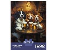 Puzzle Da 1000 Pezzi Per Adolescenti Canine Brews Puzzle Per Adolescenti Giochi Rilassanti Corsa Di Velocità Manuale Aiuta Ad Allenare Il Cervello 52x38cm/1000pcs