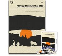 Puzzle da 1000 pezzi per adolescenti Canyonlands National Park Bellissimo gioco di design Sfida difficile Regalo per compleanni Dimensioni 38x26cm