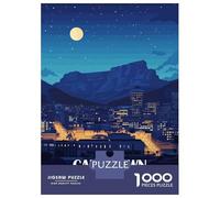 Puzzle Da 1000 Pezzi Per Adolescenti Cape Town South Africa Nightscape Puzzle Per Adulti Gioco Pratico Regali Per Donne Interazione Genitore-figlio 52x38cm/1000pcs