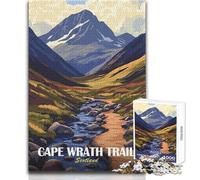 Puzzle da 1000 pezzi per adolescenti Cape Wrath Trail Paesaggio scozzese Gioco educativo per famiglie Regalo di compleanno Opera d'arte Dimensioni 38x52cm