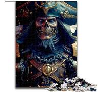 Puzzle da 1000 pezzi per adolescenti Capitano Pirata, aiuta il cervello a esercitare i giocattoli avvincenti per coltivare la pazienza Decorazione perfetta (dimensioni 26x38cm)