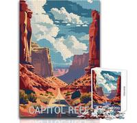 Puzzle da 1000 pezzi per adolescenti Capitol Reef National Park Divertimento in famiglia e serata di giochi Difficile Giocattoli antistress Dimensioni 38x52cm