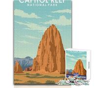 Puzzle da 1000 pezzi per adolescenti Capitol Reef National Park Divertimento in famiglia e serata di giochi Difficile Giocattoli antistress Dimensioni 38x52cm