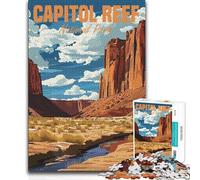 Puzzle da 1000 pezzi per adolescenti Capitol Reef National Park Family Fun & Game Night Modello da assemblare Regalo divertente 38x26cm (1000 pezzi)