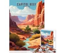 Puzzle da 1000 pezzi per adolescenti Capitol Reef National Park giocattolo educativo regalo per donne e uomini gioco educativo impegnativo da completare dimensioni 38x52cm