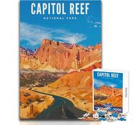 Puzzle da 1000 pezzi per adolescenti, Capitol Reef National Park, gioco educativo per famiglie, regalo di compleanno, opera d'arte, dimensioni 38x52cm