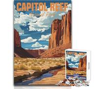 Puzzle da 1000 pezzi per adolescenti Capitol Reef National Park, gioco per famiglie di sfida difficile, adatto a partire dai 14 anni (dimensioni 38x52cm)