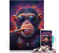 Puzzle da 1000 pezzi per adolescenti Capo scimpanzé Antistress Vacanza in patria Uccidere il tempo perché è ideale come regalo per tutta la famiglia 38x26cm