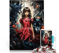 Puzzle da 1000 pezzi per adolescenti Cappuccetto Rosso Giocattoli educativi per l'apprendimento Giochi per famiglie Opera d'arte 75x50cm