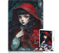 Puzzle da 1000 pezzi per adolescenti Cappuccetto Rosso, gioco rompicapo con corsa a mano, ottimo regalo per i giochi (dimensioni 50x75cm)