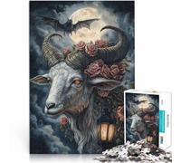 Puzzle da 1000 pezzi per adolescenti Capra del diavolo Giocattolo educativo intellettuale decomprimente Migliorare l'amore tra le coppie 75x50cm