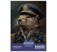 Puzzle Da 1000 Pezzi Per Adolescenti Capybara in Military Uniform Puzzle Per Adulti Gioco Rompicapo Regalo Di Compleanno Aiuta Ad Allenare Il Cervello 70x50cm/1000pcs