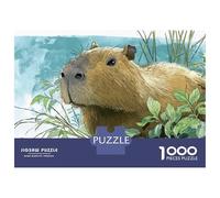 Puzzle Da 1000 Pezzi Per Adolescenti Capybara in The Jungle Puzzle Per Adolescenti Giocattoli Fai Da Te Analisi E Logica Per Compleanno, Natale 70x50cm/1000pcs