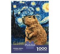 Puzzle Da 1000 Pezzi Per Adolescenti Capybara Starry Night Puzzle Per Adulti Giochi Rilassanti Regali Per Donne Interazione Genitore-figlio 38x26cm/1000pcs
