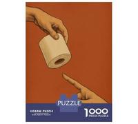 Puzzle da 1000 pezzi per adolescenti, carta igienica Creazione di Adamo, puzzle per adolescenti, gioco di pensiero, allenamento della memoria, divertimento per la casa, 38 x 26 cm/1000 pezzi