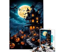 Puzzle da 1000 pezzi per adolescenti "Casa del Terrore" - Gioco educativo - Regalo di compleanno per tutta la famiglia (Dimensioni 75x50cm)