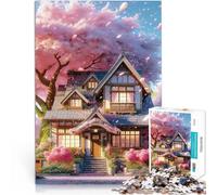 Puzzle da 1000 pezzi per adolescenti Casa Sakura dell'anime Vacanza a casa: uccidere il tempo Migliorare l'amore tra le coppie 75x50cm