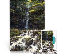Puzzle da 1000 pezzi per adolescenti Cascata accogliente Antistress Vacanza in patria Uccidere il tempo Giocattoli per la decorazione della casa 38x26cm