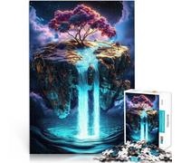 Puzzle da 1000 pezzi per adolescenti Cascata dell'isola galleggiante Taglio di precisione Ogni pezzo è unico - Gioco divertente e stimolante per tutta la famiglia 38x26cm