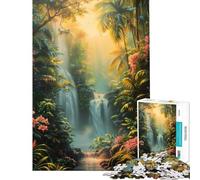 Puzzle da 1000 pezzi per adolescenti cascata e paradiso gioco antistress ideale per le vacanze a casa per passare il tempo regalo di Natale o di compleanno (38x26cm)