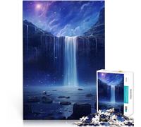 Puzzle da 1000 pezzi per adolescenti Cascata nella natura della foresta Giocattoli educativi offerte come regali per tutta la famiglia 52x38cm