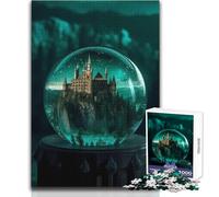 Puzzle da 1000 pezzi per adolescenti Castello di cristallo Calma Piacevole Tempo libero Divertimento Stretto Senza cuciture Precisione Giocattolo Dimensioni 38x26cm