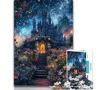 Puzzle da 1000 pezzi per adolescenti Castello fantasy, giocattoli, giochi educativi, antistress, migliora l'amore tra coppie, 75x50cm