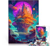 Puzzle da 1000 pezzi per adolescenti Castello nello spazio 8 Vacanza a casa: uccidere il tempo è ideale come regalo per tutta la famiglia 38x26cm