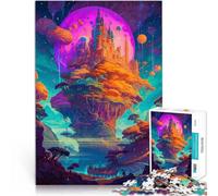 Puzzle da 1000 pezzi per adolescenti Castello nello spazio 8 Vacanza a casa: uccidere il tempo è ideale come regalo per tutta la famiglia 38x26cm