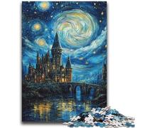 Puzzle da 1000 pezzi per adolescenti Castello sotto le stelle per 14 anni e oltre Gioco impossibile Regalo di Natale e compleanno 50x75cm