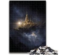 Puzzle da 1000 pezzi per adolescenti Castello tra le nuvole, giocattoli educativi per l'apprendimento, giochi per famiglie, regali e compleanni unici 50X75CM