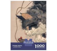 Puzzle Da 1000 Pezzi Per Adolescenti Cat And Mouse Illustration Puzzle Per Adulti Gioco Per Famiglie Antistress Regali Di Compleanno E Unici 38x26cm/1000pcs