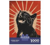 Puzzle Da 1000 Pezzi Per Adolescenti Cat Propaganda Puzzle Per Adulti Giocattolo Decorazione Da Parete Vacanza A Casa Ammazzare Il Tempo È Ideale Come Regalo 52x38cm/1000pcs
