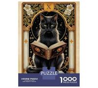 Puzzle Da 1000 Pezzi Per Adolescenti Cat Tarot Card The Reader Puzzle Per Adulti Giochi Rilassanti Taglio Di Precisione Regali Per Amici E Familiari 38x26cm/1000pcs