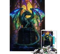 Puzzle da 1000 pezzi per adolescenti Cattedrale dei Draghi Mistici Puzzle per adulti Giocattolo antistress Vacanza a casa Ammazza il tempo Aiuta ad allenare la mente (Dimensioni 38x26cm)