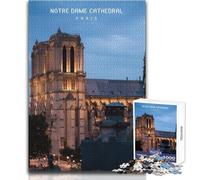 Puzzle da 1000 pezzi per adolescenti Cattedrale di Notre Dame Gioco educativo per famiglie Analisi e logica Ottimo regalo Dimensioni 50x75cm