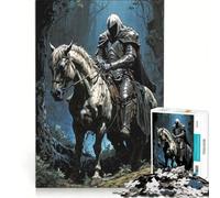 Puzzle da 1000 pezzi per adolescenti: Cavaliere caduto nell'oscurità, gioco rilassante, stimolante da completare, per rafforzare l'amore tra le coppie 38x52cm