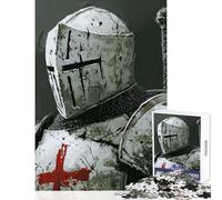 Puzzle da 1000 pezzi per adolescenti cavaliere crociato decorazioni per la casa giocattoli idee regalo giochi rilassanti lista dei desideri con Babbo Natale dimensioni 50x75cm