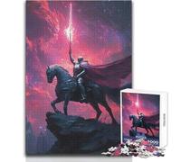 Puzzle da 1000 pezzi per adolescenti Cavaliere del Cielo Cremisi Gioco di sfida unico Taglio di precisione Giocattolo educativo Dimensioni 50x75cm