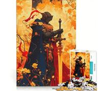 Puzzle da 1000 pezzi per adolescenti, Cavaliere d'Oro Campione Eroe, Gioco Rilassante, Sfida Difficile, Compleanno e Compleanno 50x75cm